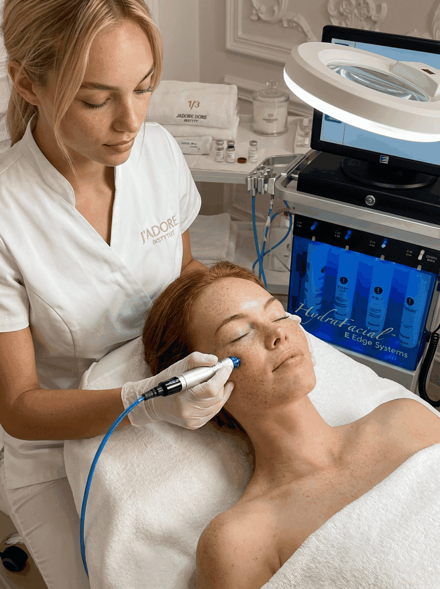 Infuzja serum podczas zabiegu HydraFacial