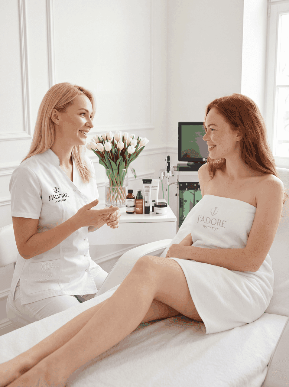 Konsultacja przed HydraFacial w J'ADORE