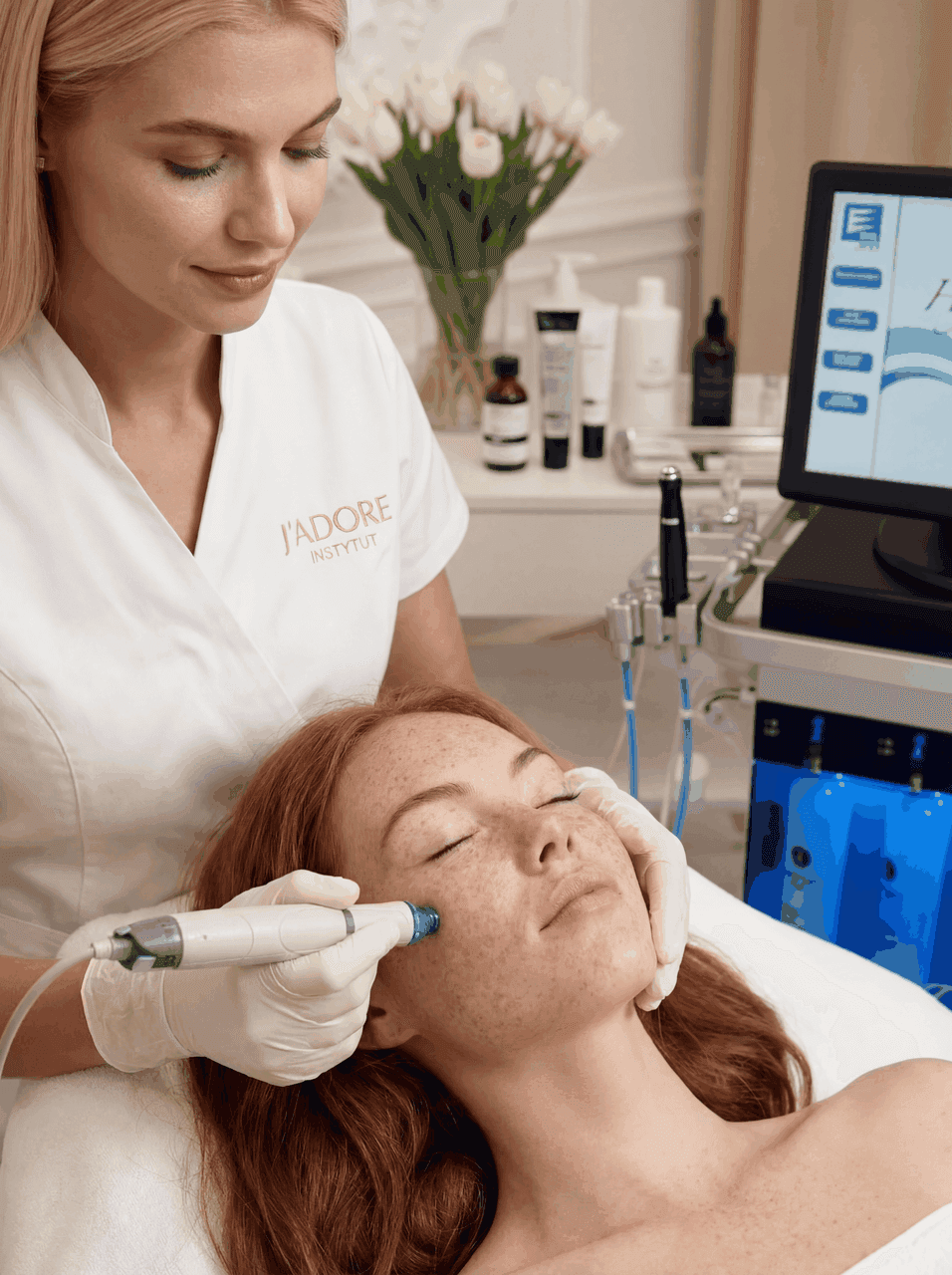 Efekt po zabiegu HydraFacial — promienna cera