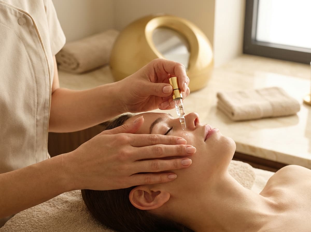 Karboksyterapia twarz — aplikacja dwutlenku węgla