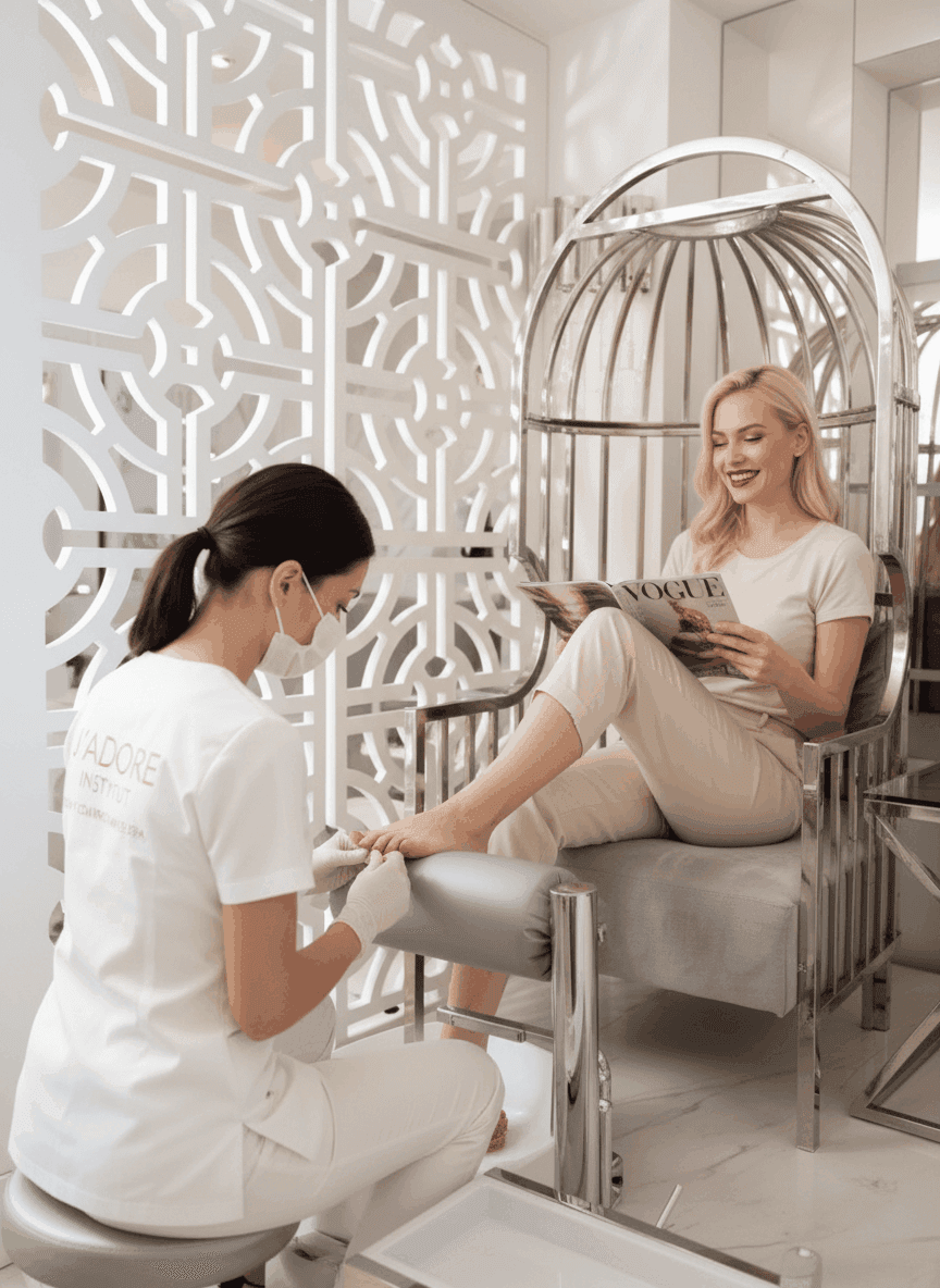 Pielęgnacja stóp — pedicure estetyczny J'ADORE