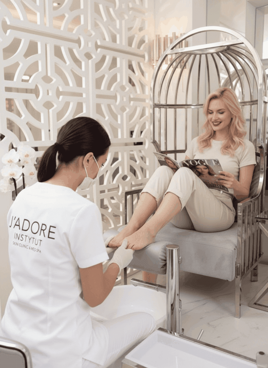 Efekt pedicure — zadbane stopy J'ADORE